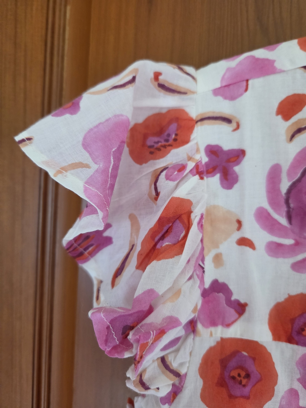 POL Floral Tassel Tunic - Pink & Orange Flowers - Picture 4 of 9